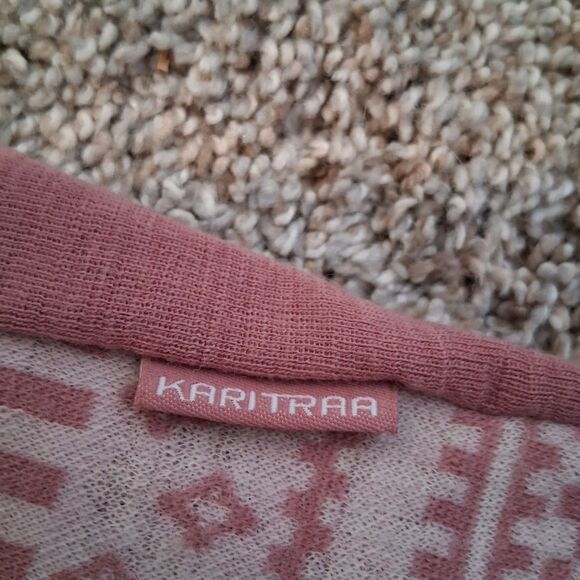 Kari Traa 100% Merino Wool Akle Hood Base Layer Top & Bottoms Pink Size XL - Picture 6 of 15